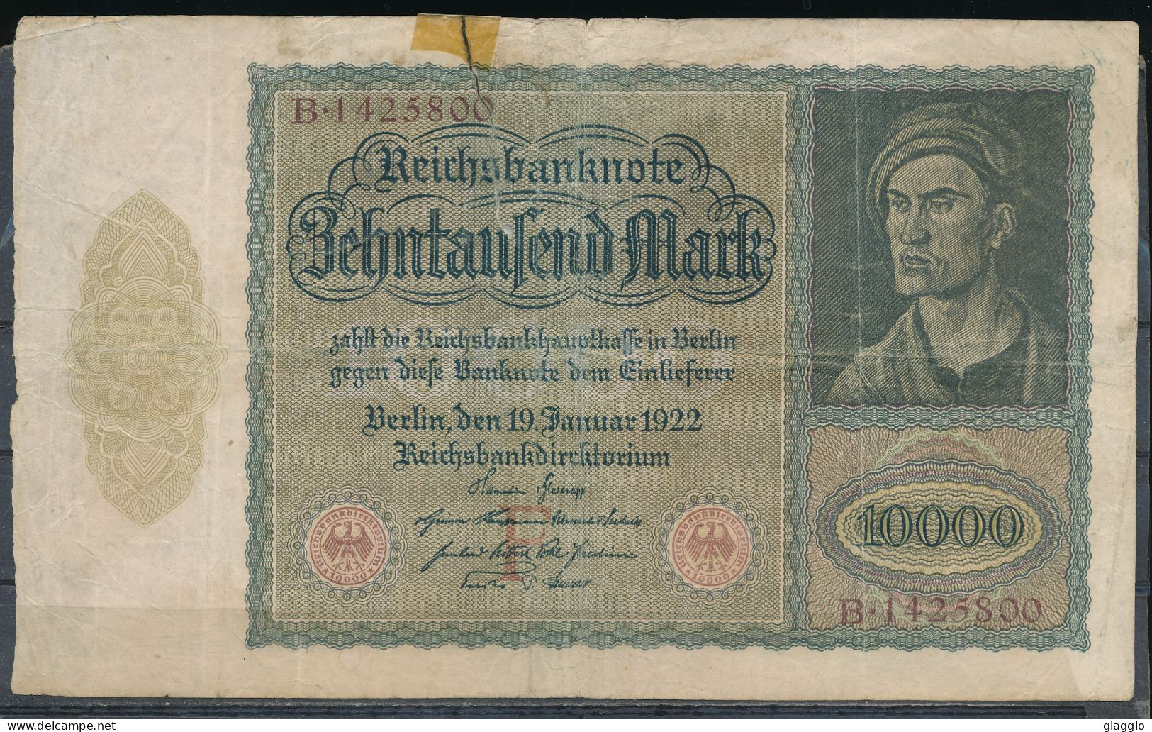 °°° GERMANY - 10000 MARK 1922 °°° - 10.000 Mark