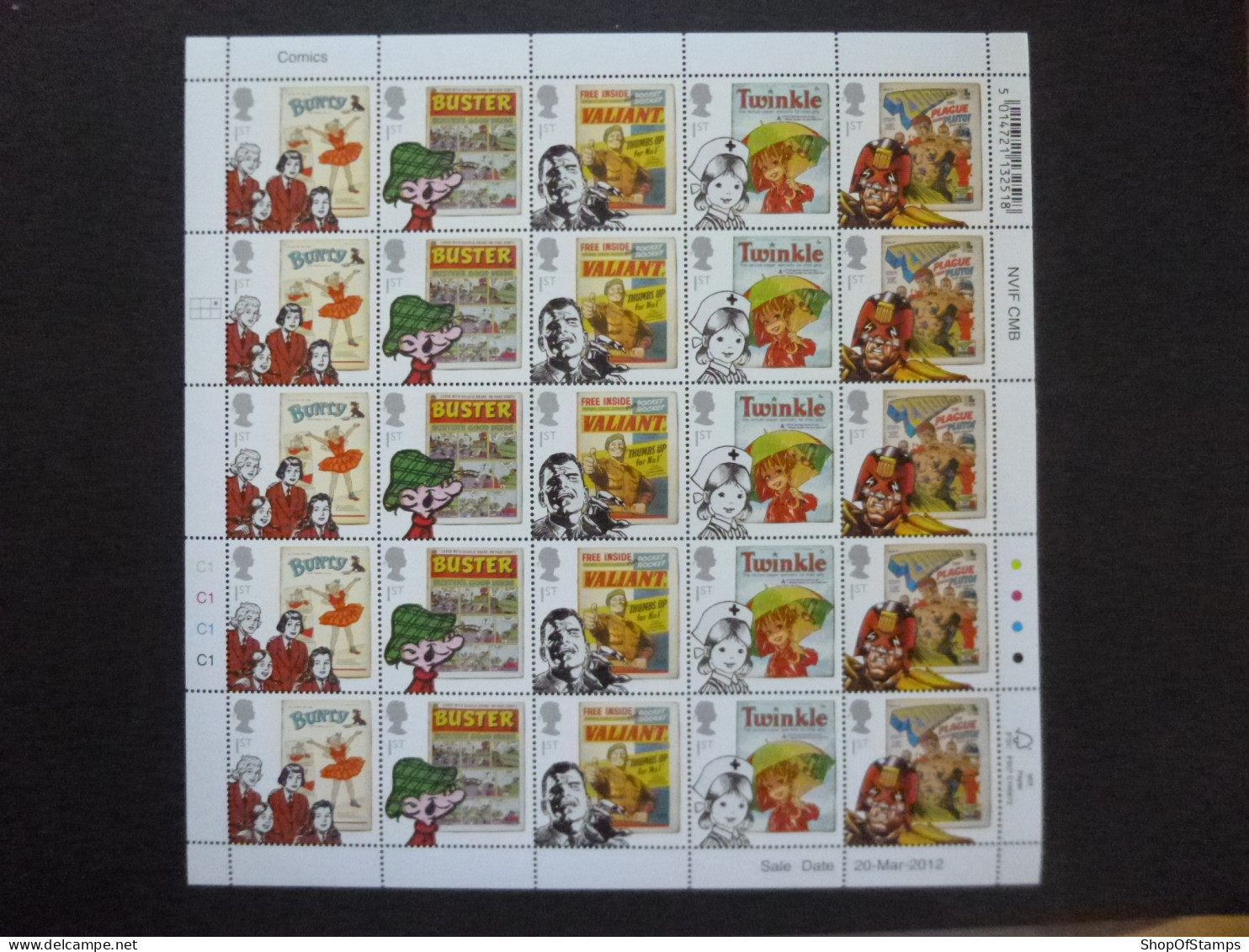 GREAT BRITAIN SG 3187+  2012 COMICS FULL SHEETS 25 STAMPS - Feuilles, Planches  Et Multiples