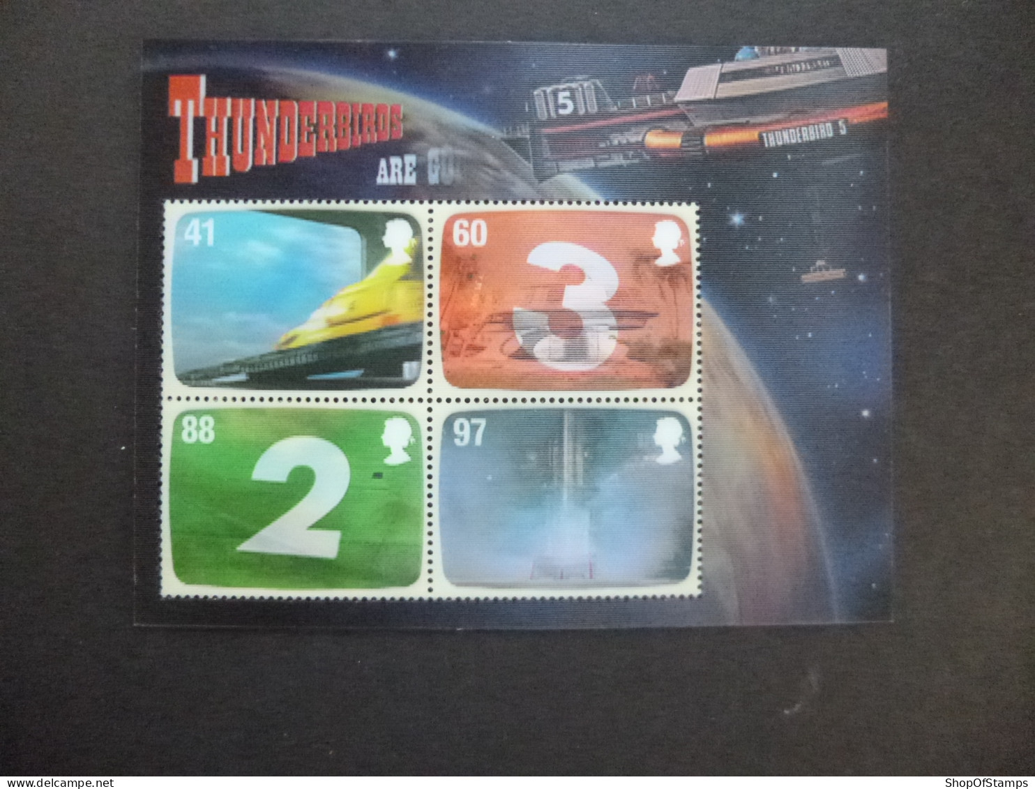 GREAT BRITAIN SG 3142MS GERRY ANDERSON MS PLASTIC STAMPS - Feuilles, Planches  Et Multiples