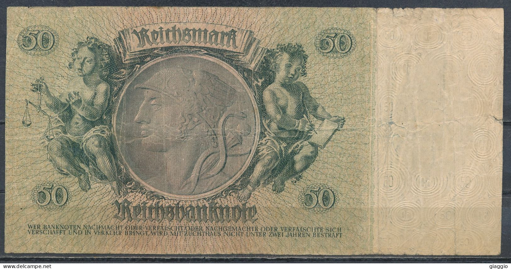 °°° GERMANY - 50 REICHSMARK SERIE D °°° - 50 Reichsmark