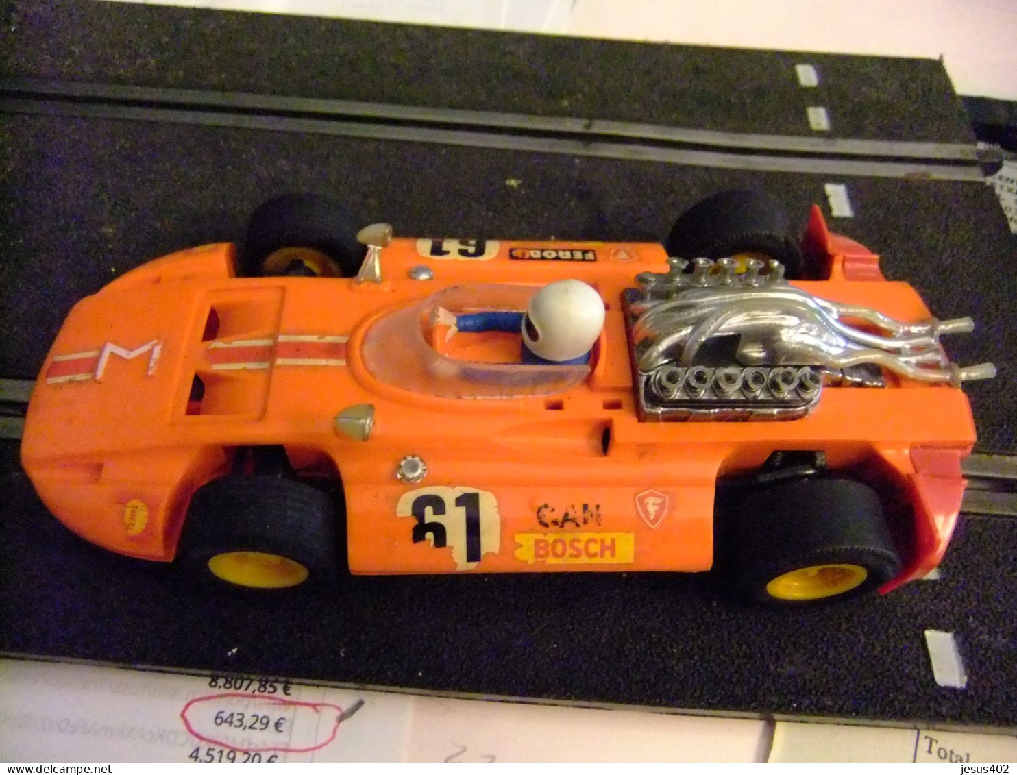 SCALEXTRIC SIGMA NARANJA 61 ORIGINAL EXIN REFERENCIA 4047 - Scale 1:32