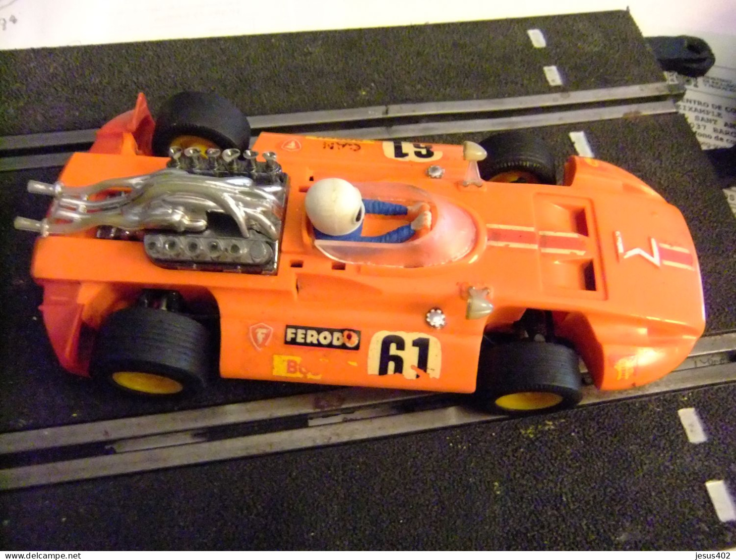 SCALEXTRIC SIGMA NARANJA 61 ORIGINAL EXIN REFERENCIA 4047 - Echelle 1:32