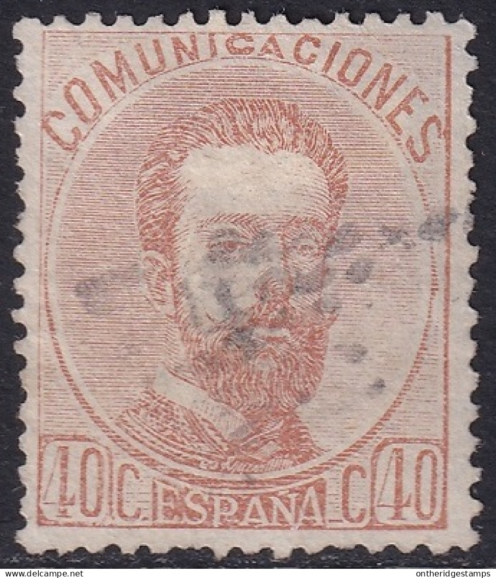 Spain 1872 Sc 185 España Ed 125 Used Rombo De Puntos Cancel - Gebraucht