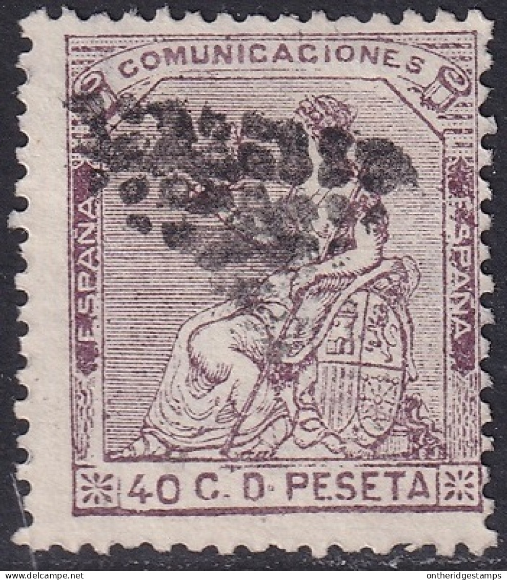 Spain 1873 Sc 196 España Ed 136 Used Rombo De Puntos Cancel - Usados