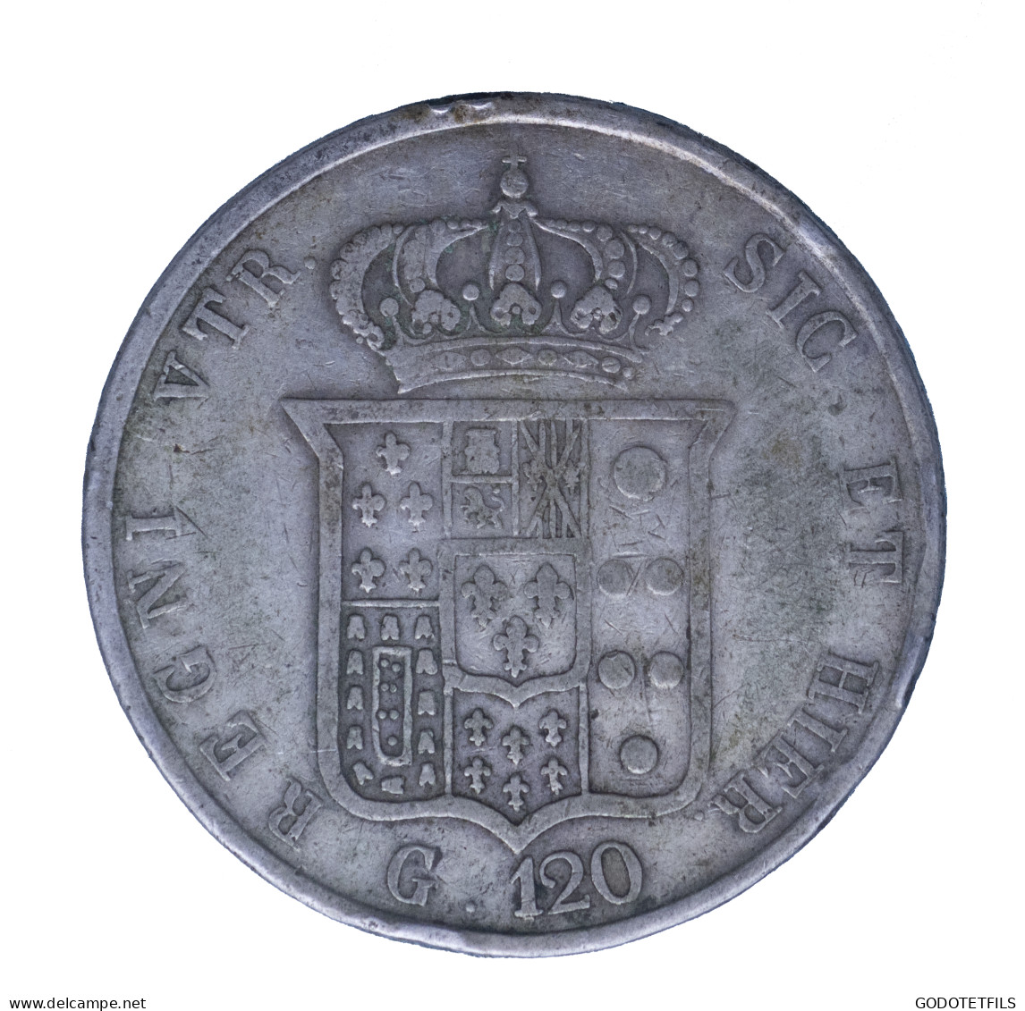 Royaume Des Deux Siciles 120 Grana Ferdinand II 1857 Naples - Due Sicilie