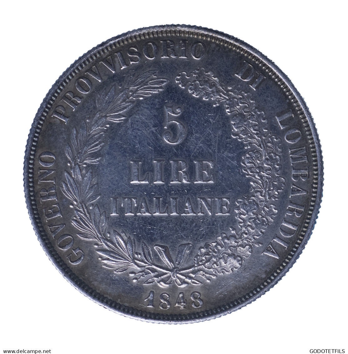 Gouvernement Provisoire De Lombardie - 5 Lire - 1848 - Milan - Lombardien-Venezia