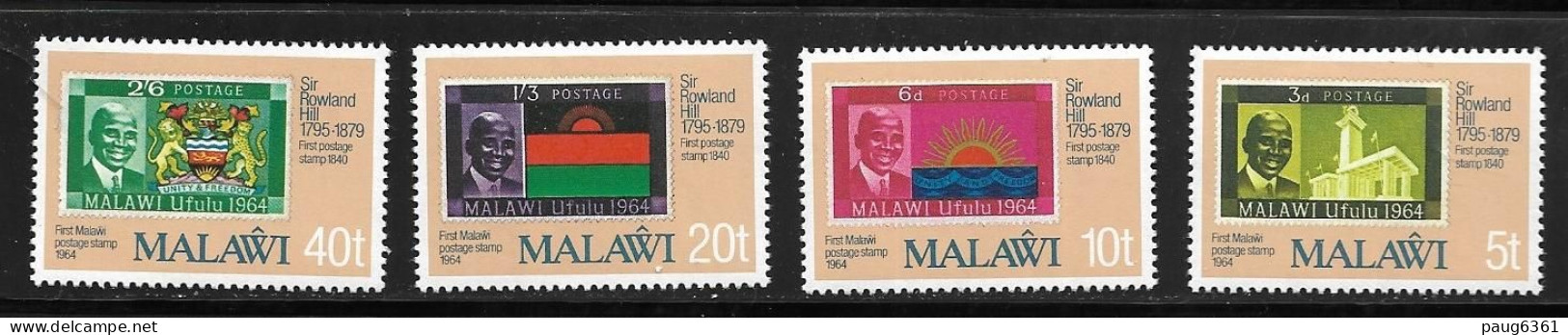 MALAWI 1979 R.HILL-TIMBRES SUR TIMBRES YVERT N°338/41 NEUF MNH** - Rowland Hill