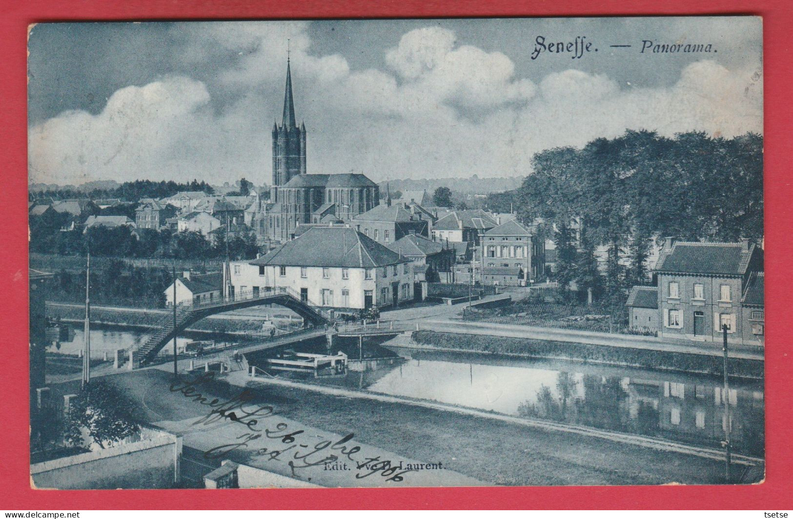 Seneffe - Panorama ... Canal , Pont - 1906 ( Voir Verso ) - Seneffe