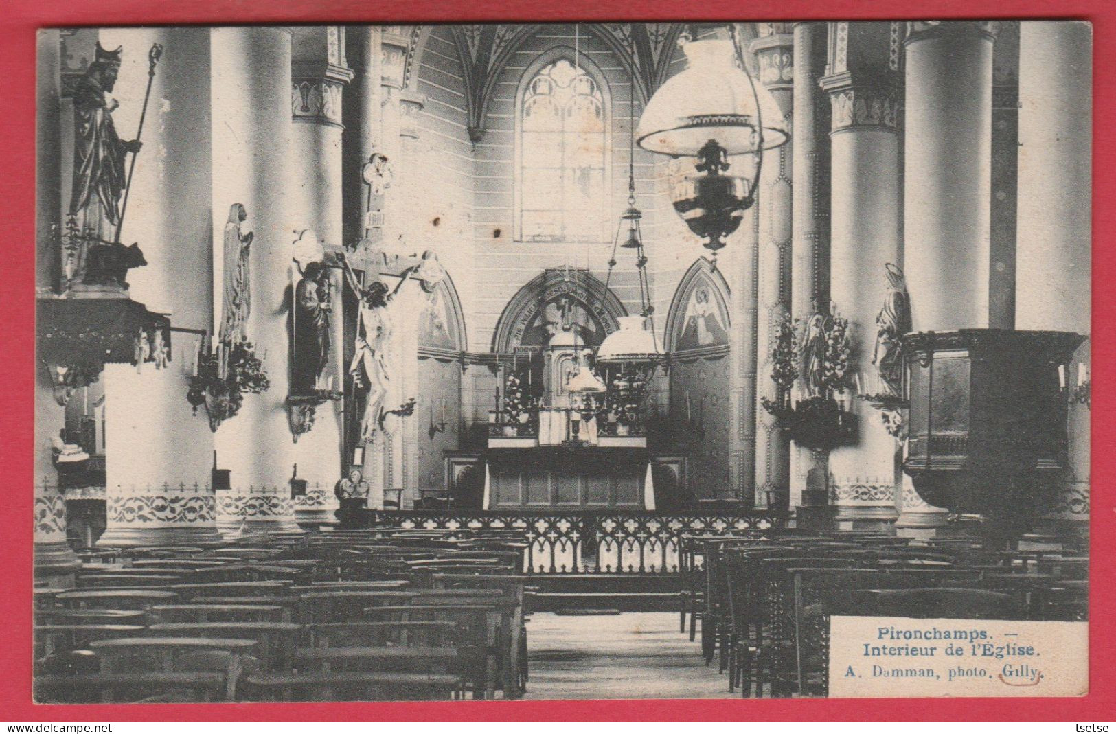 Pironchamps - Intérieur De L'Eglise - 190?  ( Voir Verso ) - Farciennes