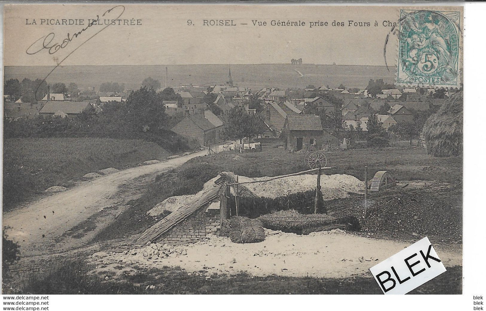 80 . Somme : Roisel : Vue Generale  Prise Du Four A Chaux . - Roisel