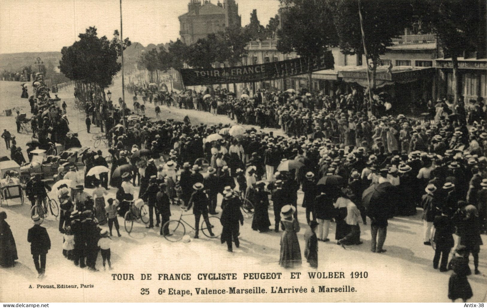 N69 - 13 - MARSEILLE - Tour De France Cycliste Peugeot Et Wolber 1910 - 6e étape - Valence-Marseille - Ambachten