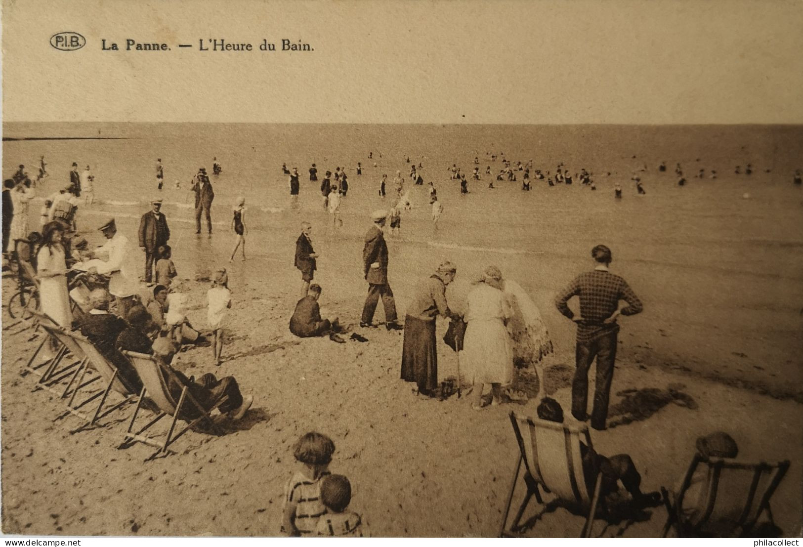 De - La Panne // L'Heure Du Bain 192? Ed. P. I. B. - De Panne