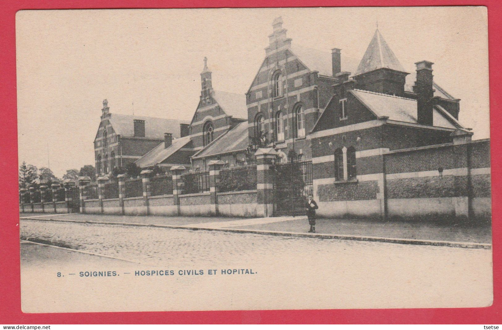 Soignies - Hospice Civils Et Hopital - 1908 ( Voir Verso ) - Soignies