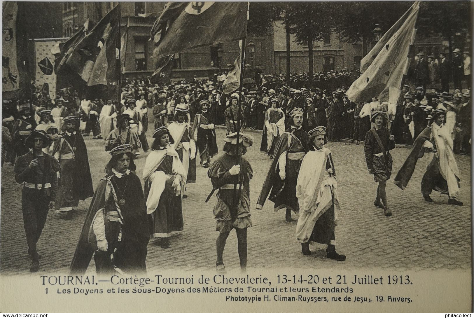 Tournai // Cortege - Tournoi De Chevalerie Juillet 1913 No. 1.  19?? - Tournai