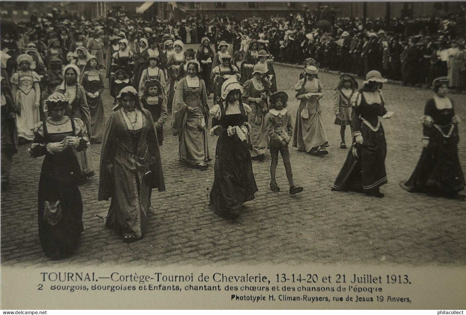 Tournai // Cortege - Tournoi De Chevalerie Juillet 1913 No. 2.  19?? - Tournai