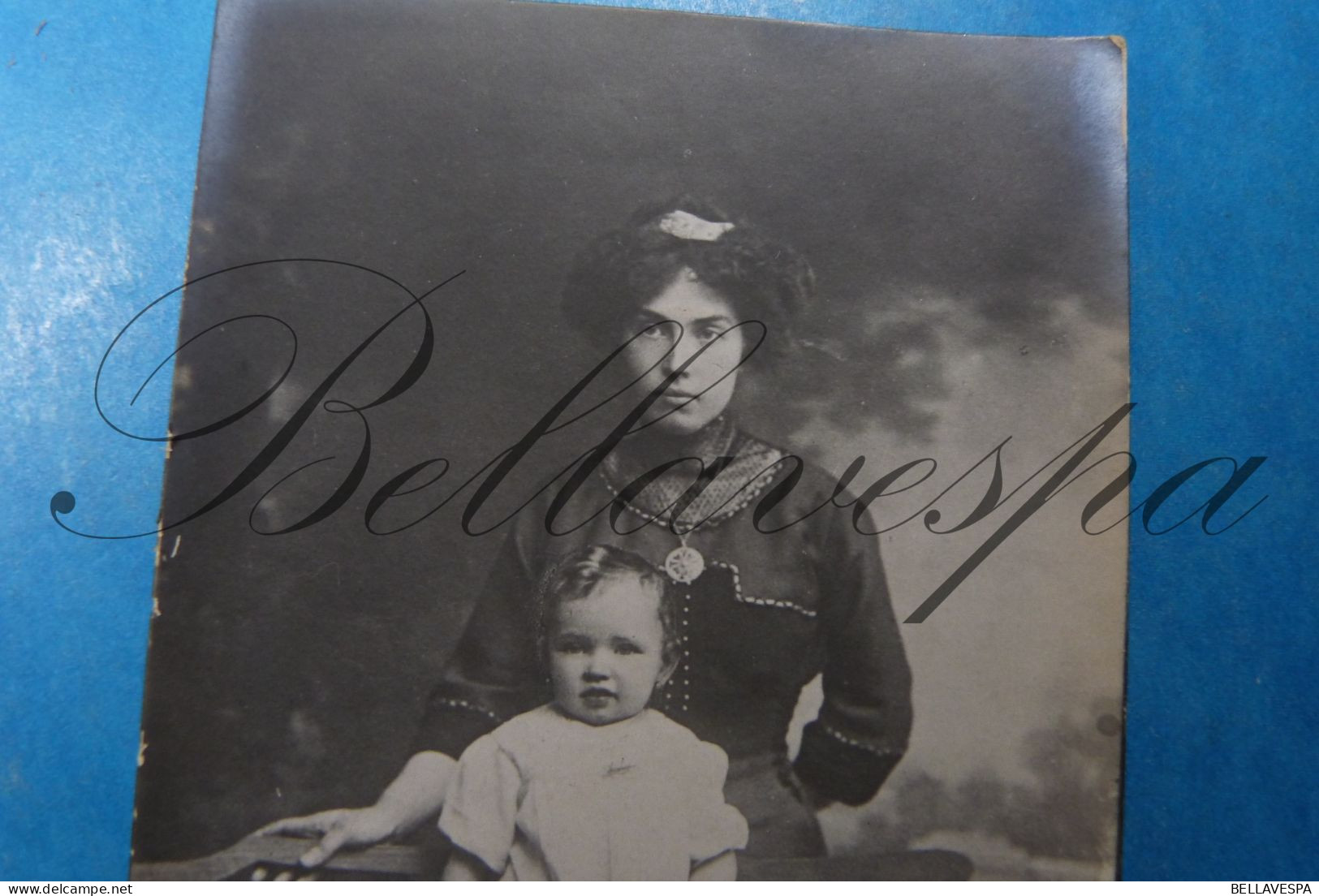 Carte Photo Studio Henriette ROOSE   Aan Vriendin Céline DAEL Rue De A Provence Antwerpen - Genealogy