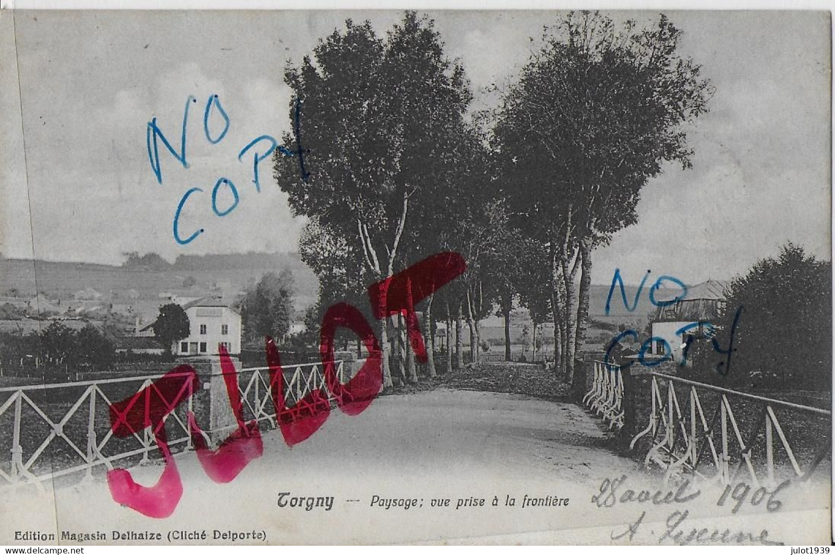 TORGNY . ROUVROY ..-- 1906 Vers WISEPPE , STENAY  ( Mr DICK, Chez Mr GERARD ) . Vverso . - Rouvroy