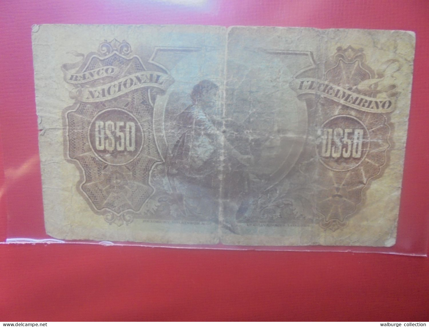 MOZAMBIQUE 50 Centavos 1914 Circuler (B.29) - Mozambique