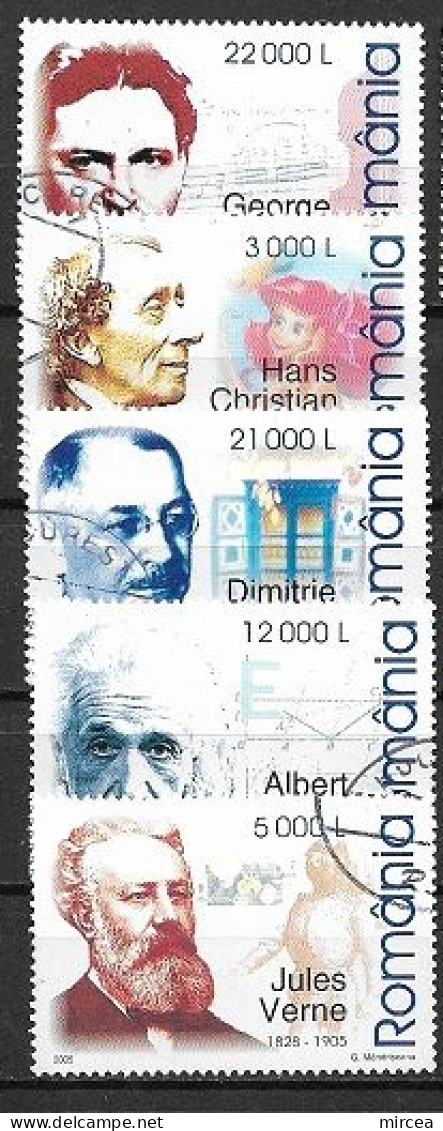 C3970 - Roumanie 2005 - Celebrites 5v.obliteres - Used Stamps
