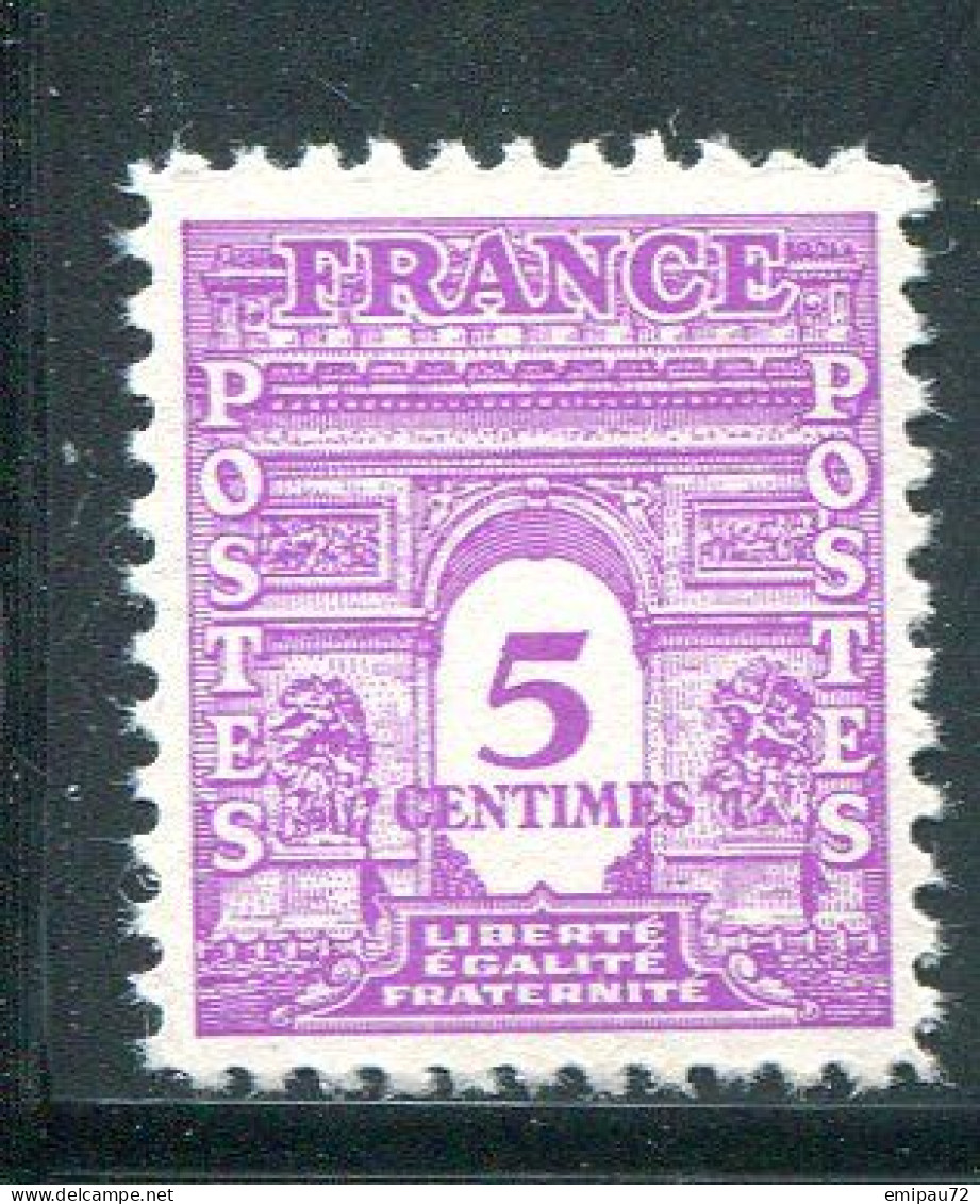 FRANCE- Y&T N°620- Neuf Sans Charnière ** - 1944-45 Triomfboog