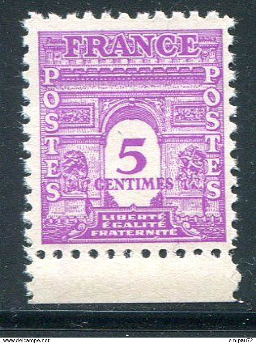 FRANCE- Y&T N°620- Neuf Sans Charnière ** - 1944-45 Triomfboog
