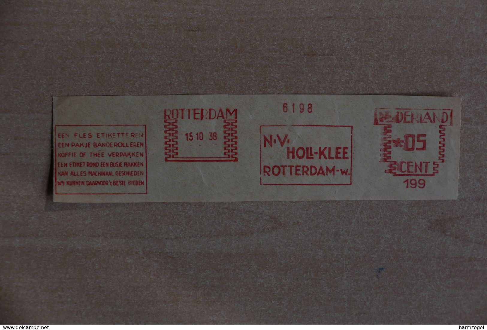 Meter, Etiket, Label, NV Holl-Klee, Coffee, Tea - Usines & Industries