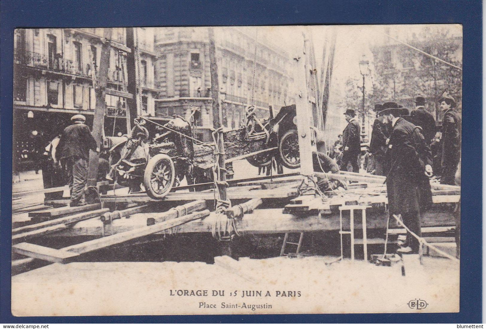 CPA [75] Paris > Arrondissement > Arrondissement: 08 L'orage Du 15 Juin Catastrophe écrite - Paris (08)