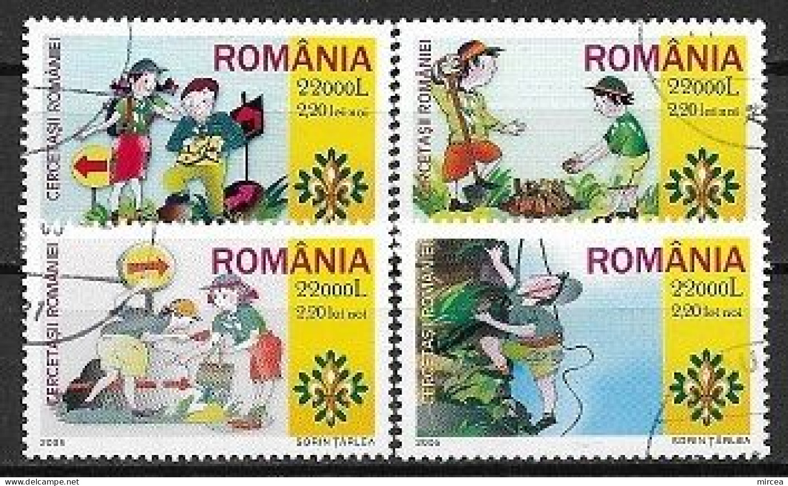 C3973 - Roumanie 2005 - Scoutism 4v.obliteres - Used Stamps