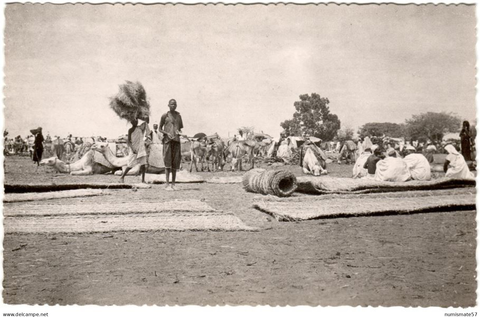 CPSM NIGER - NIAMEY - Le Marché Aux Nattes - Ed. J.-L. Fontanon N°107 - Niger