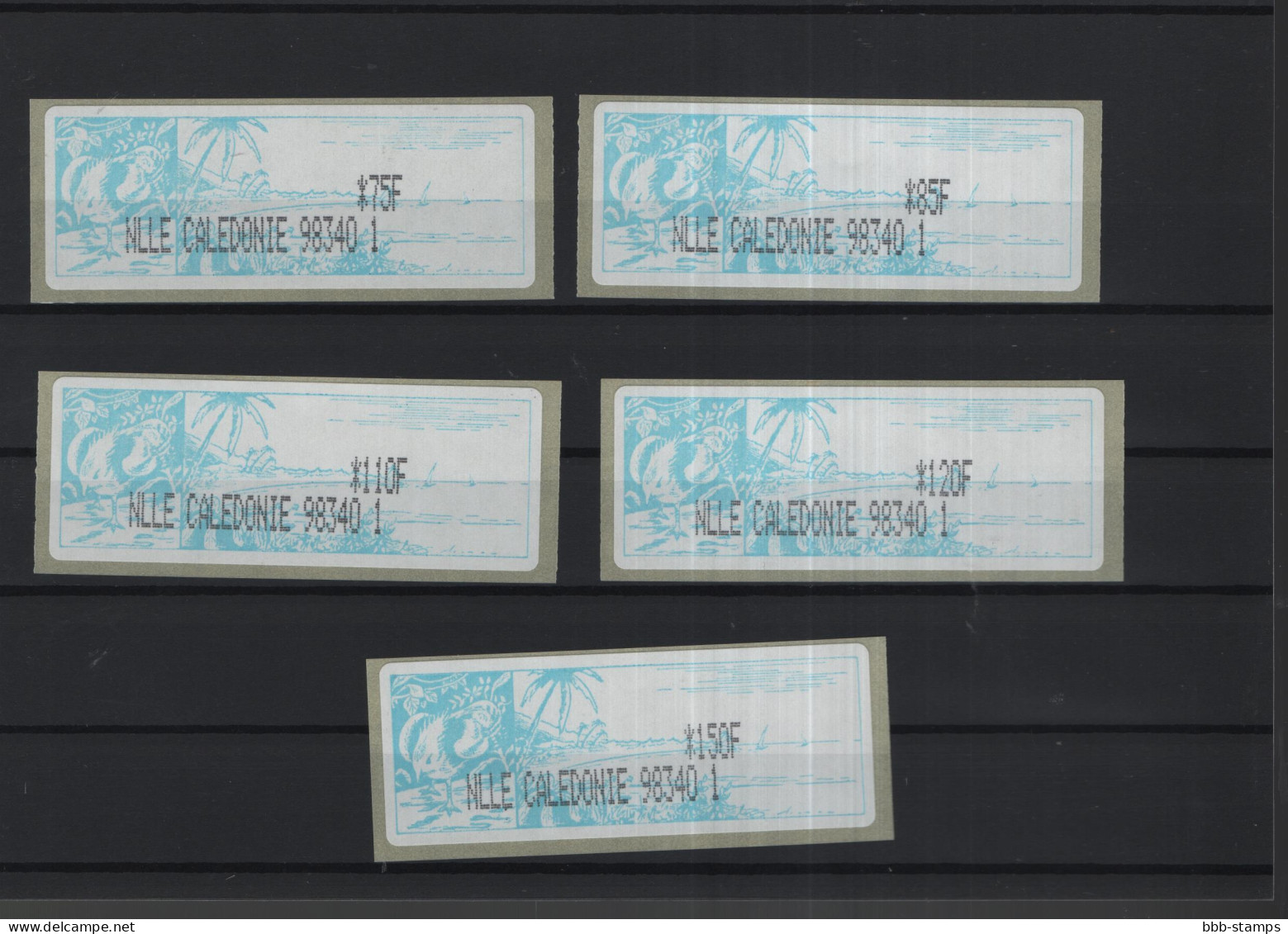 Neukaledonien Michel Cat.No. Mnh/** ATM Set 1 Teller 98340  1 (2) - Timbres De Distributeurs