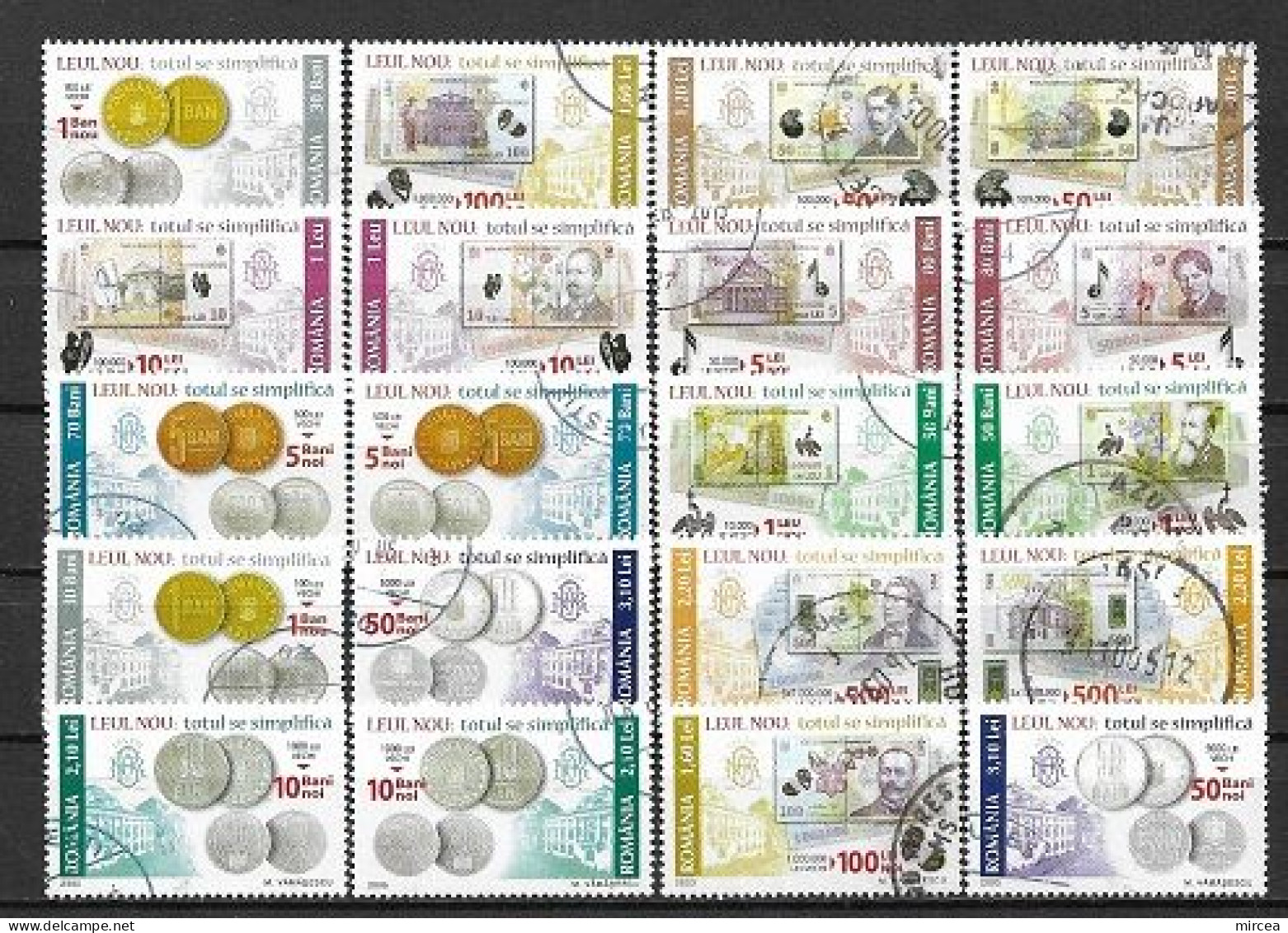C3975 - Roumanie 2005 - 20v.obliteres - Used Stamps