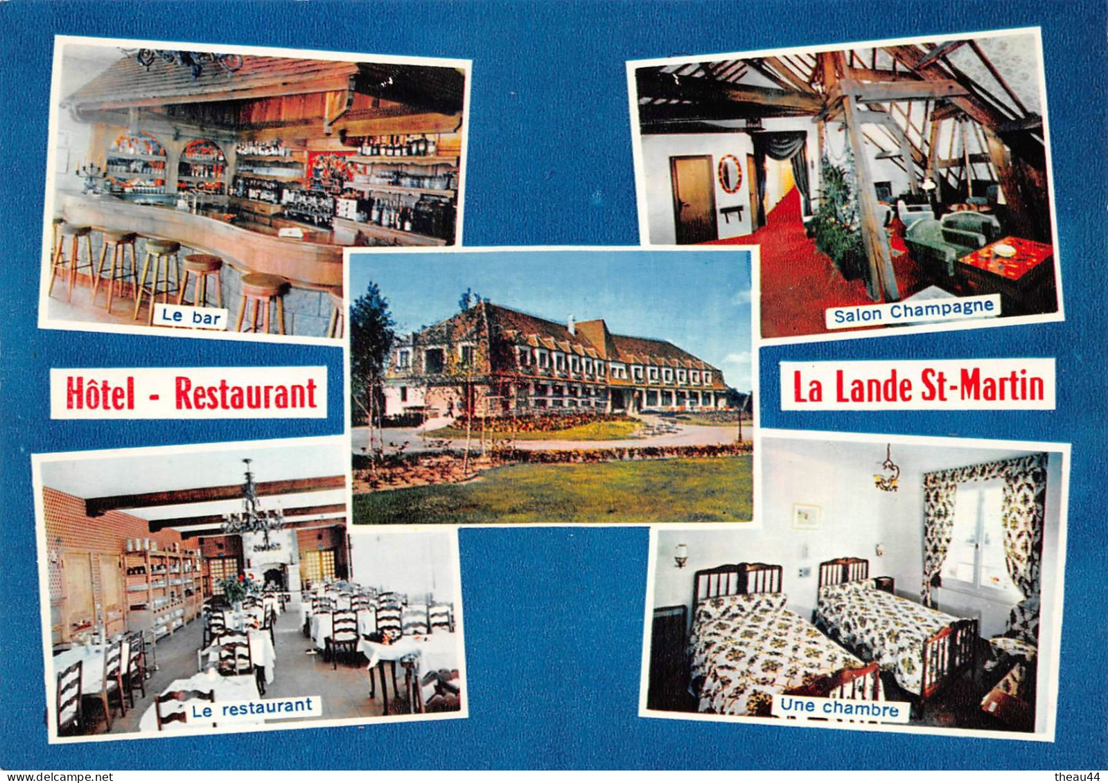 ¤¤  -  HAUTE-GOULAINE  -  Lot De 2 Cartes De L'Hôtel, Restaurant " LA LANDE SAINT-MARTIN " - Multivues     -  ¤¤ - Haute-Goulaine