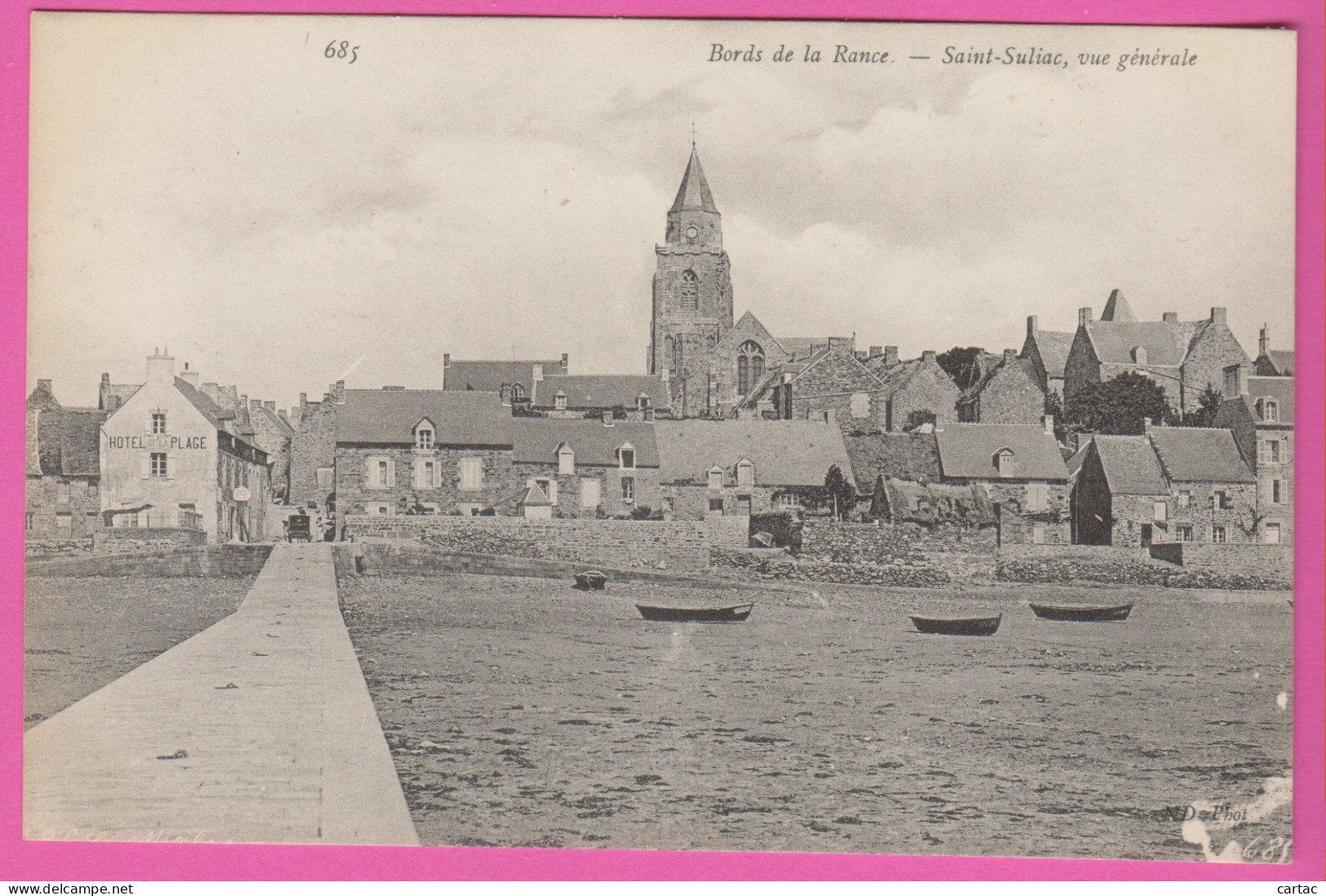 D35 - BORDS DE LA RANCE - SAINT SULIAC - VUE GÉNÉRALE - Barques  - Saint-Suliac