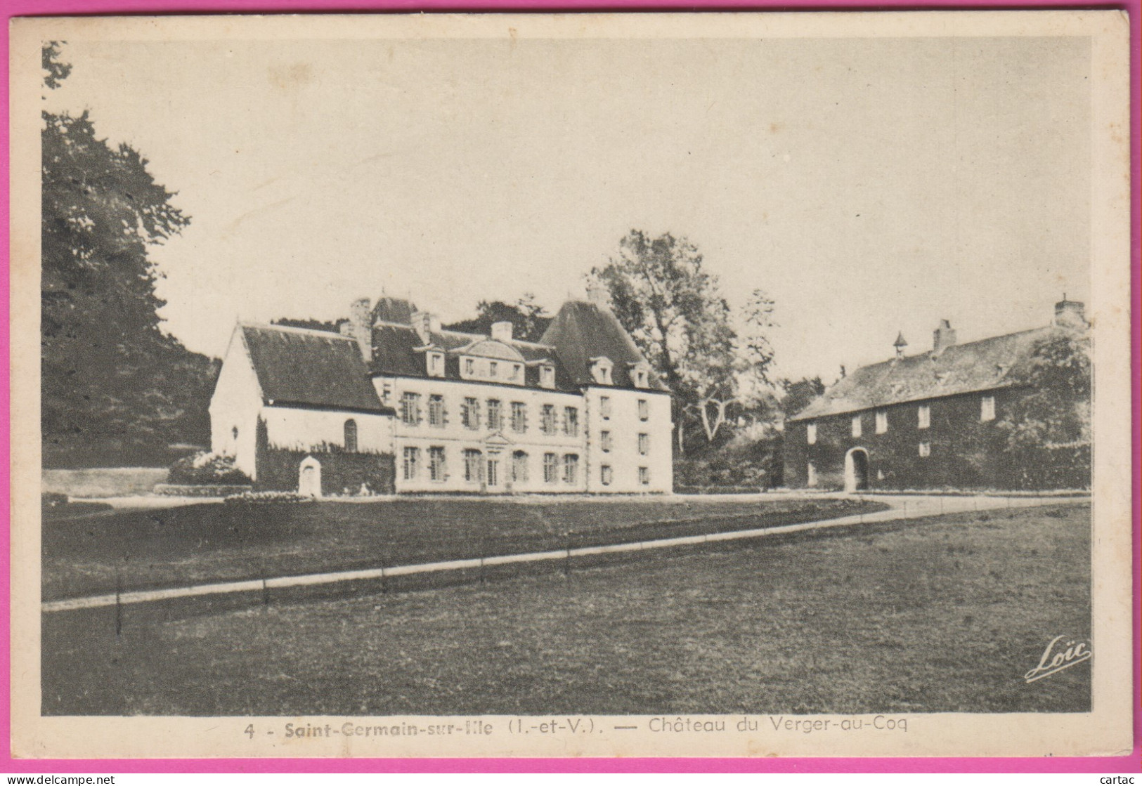 D35 - SAINT GERMAIN SUR ILLE - CHÂTEAU DU VERGER AU COQ  - Saint-Germain-sur-Ille