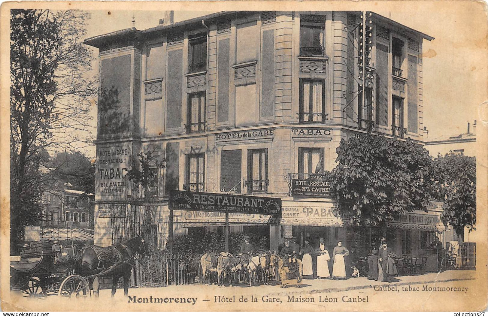 95-MONTMORENCY- HÔTEL DE LA GARE , MAISON LEON CAUBEL - Montmorency