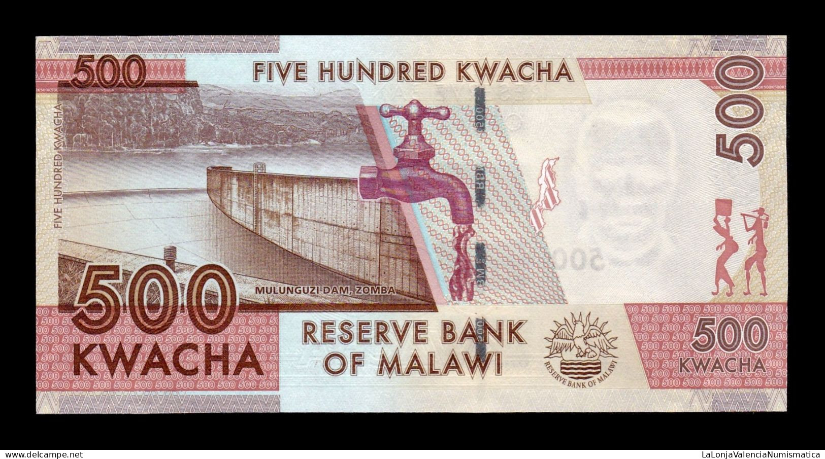 Malawi 500 Kwacha 2021 Pick 66c Capicua Sc Unc - Malawi