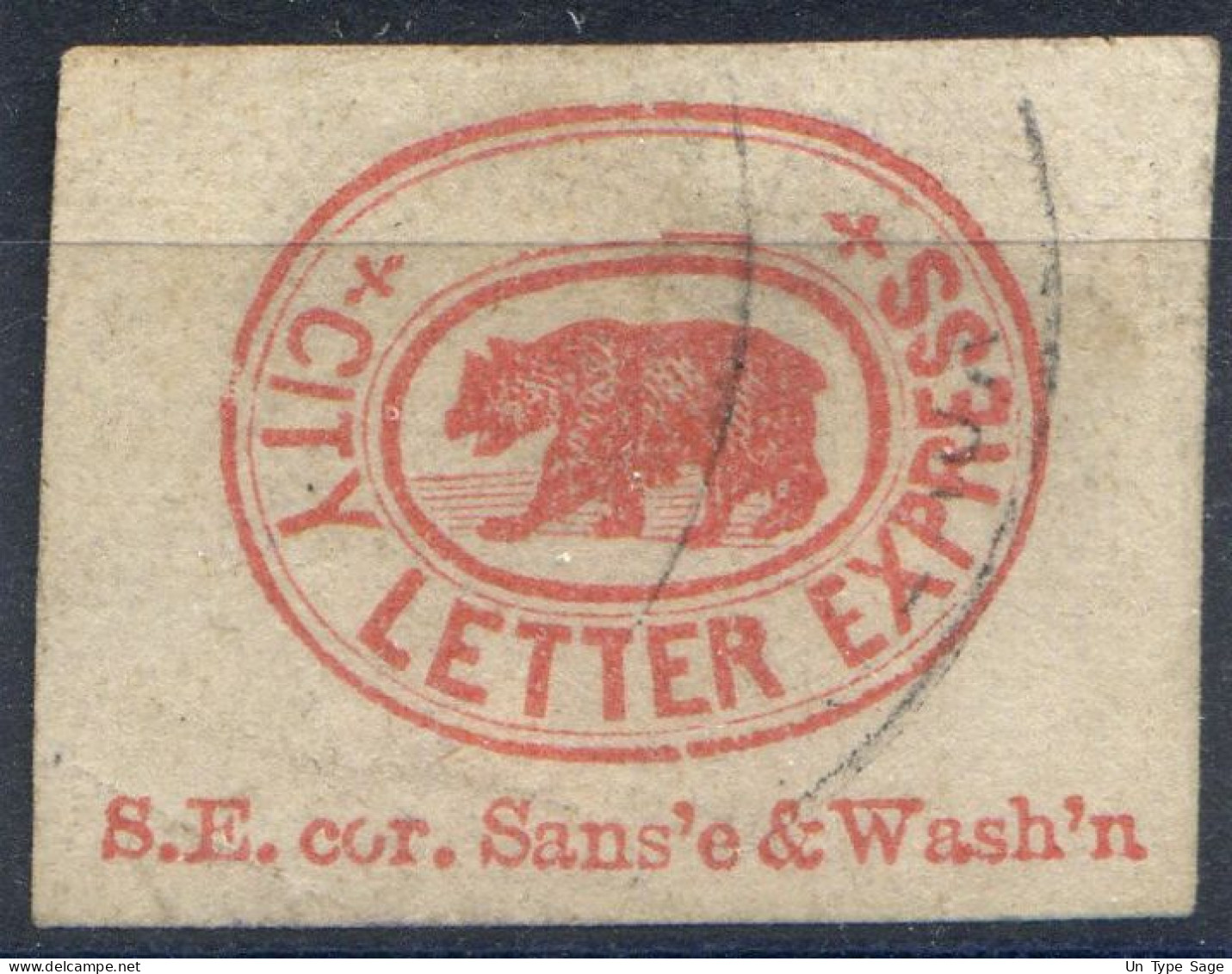 Etats-Unis, 1868 - Local Stamps N°L206 Cancel Scott Value 650$ - (F004) - Sellos Locales