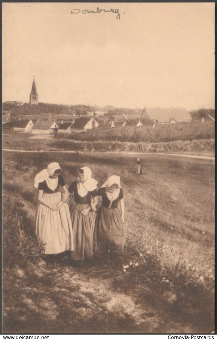 Walchersch Dorpgezicht, Domburg, Zeeland, C.1910 - FB Den Boer Briefkaart - Domburg