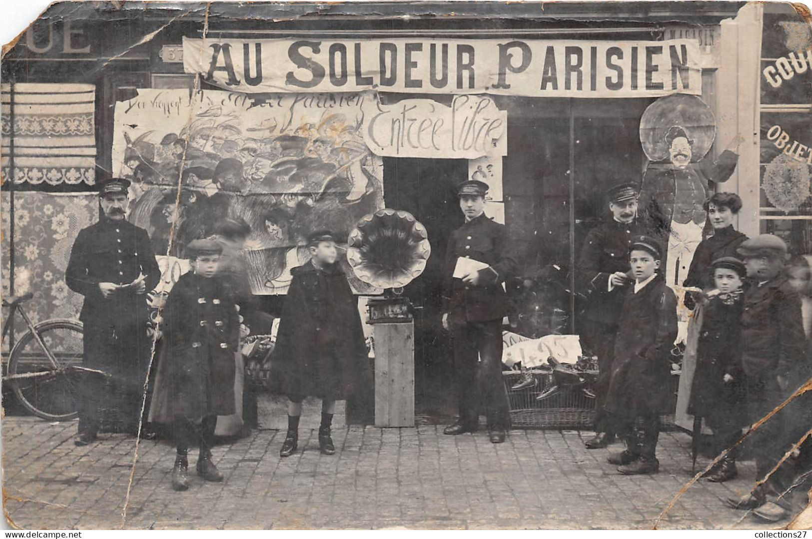 PARIS-CARTE-PHOTO- AU SOLDEUR PARISIEN - Autres & Non Classés