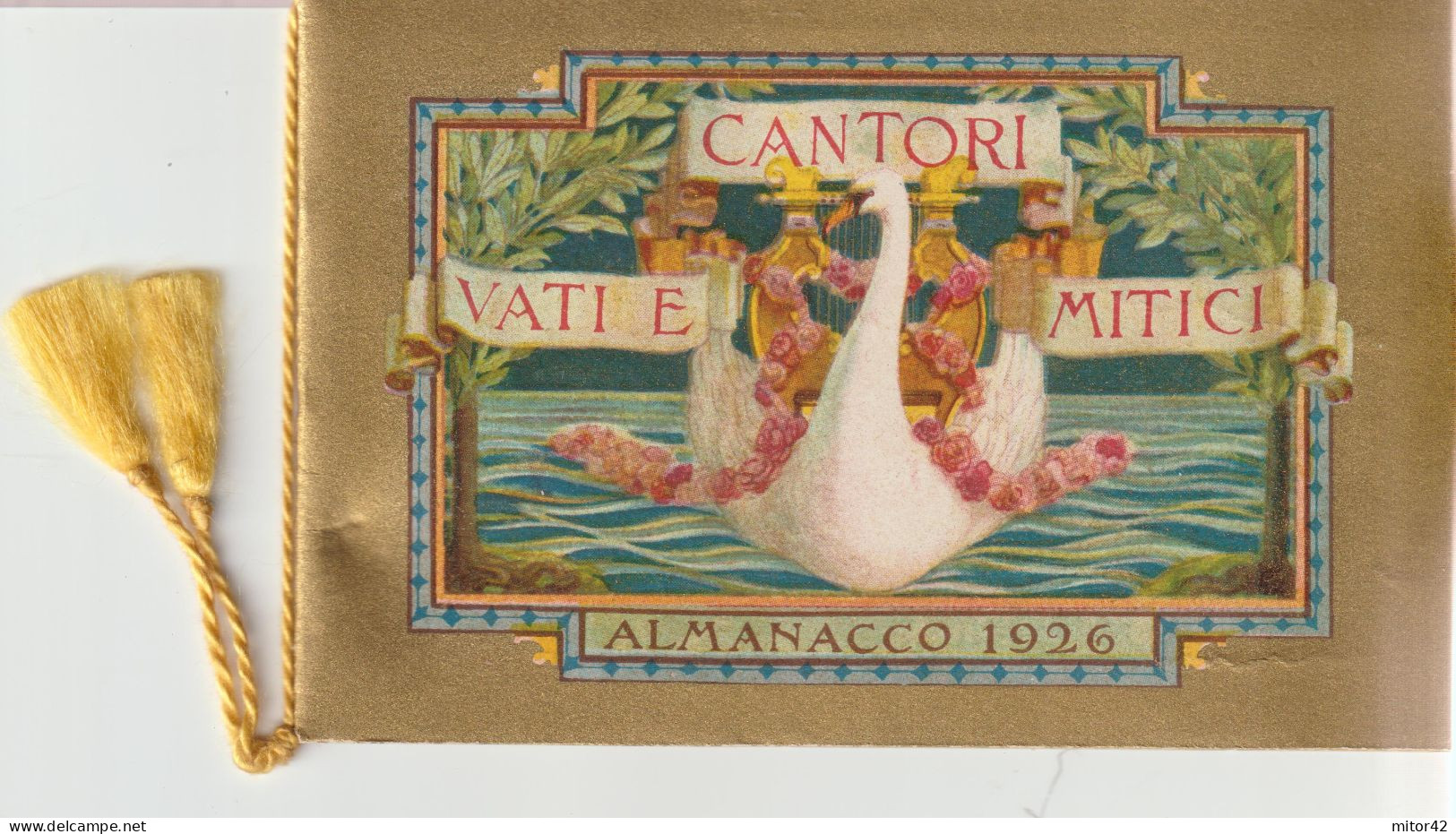 26-Calendarietto Da Barbiere-1926-Vati E Cantori Mitici Con Custodia-Ed. Sirio-Milano - Grand Format : 1941-60