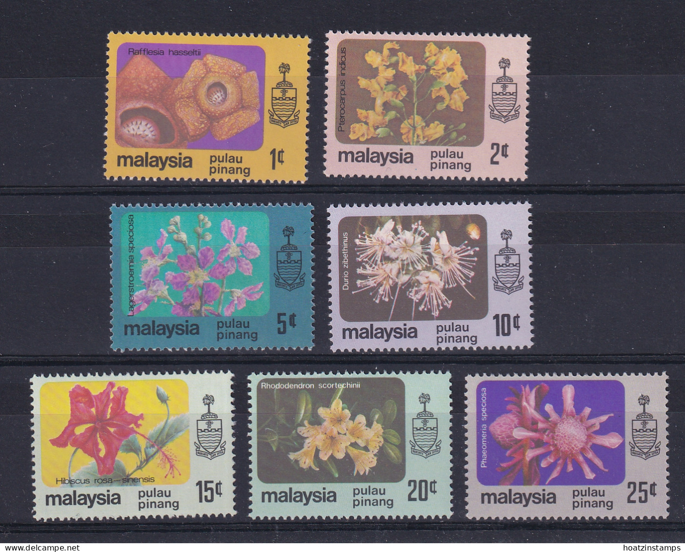 Malaya - Penang: 1979   Flowers Set   SG86-92   MH - Penang
