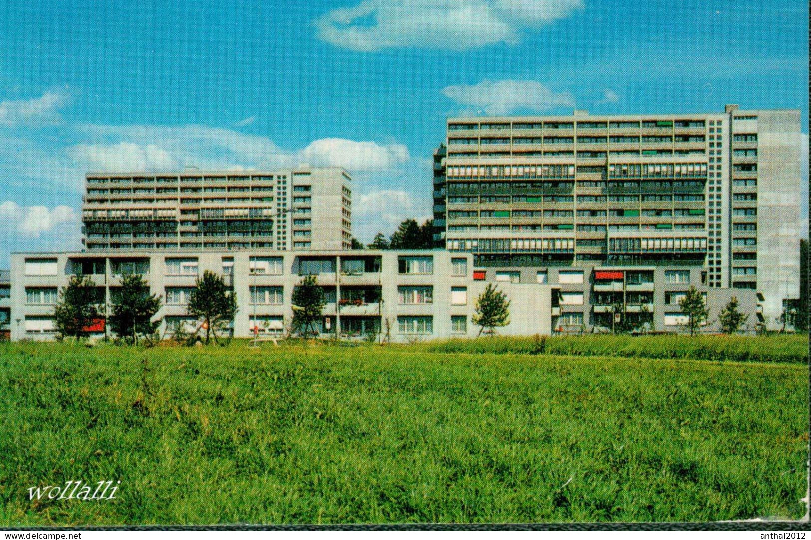 Rar MB-Karte Zürich Affoltern Gasthof Löwen Ampel Uhr PKW Peugeot Hochhäuser 31.8.1978 - Affoltern