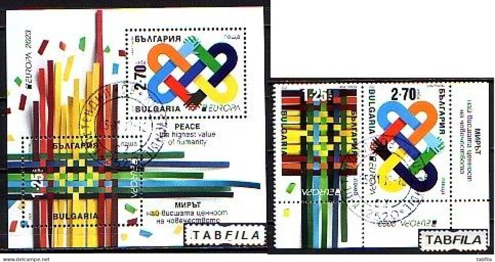 BULGARIA / BULGARIE - 2023 - Europa-CEPT - 2v + Bl Used - Used Stamps