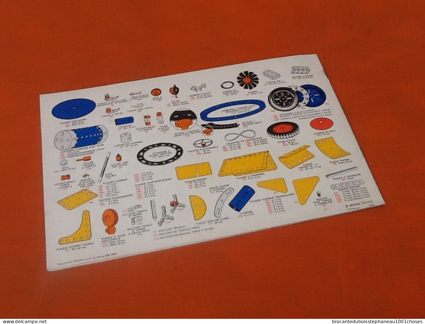 Meccano Jeu de construction (pour pièces détachées, manuels d' instructions, documentations...)Boite N° 2 (202E) et  N