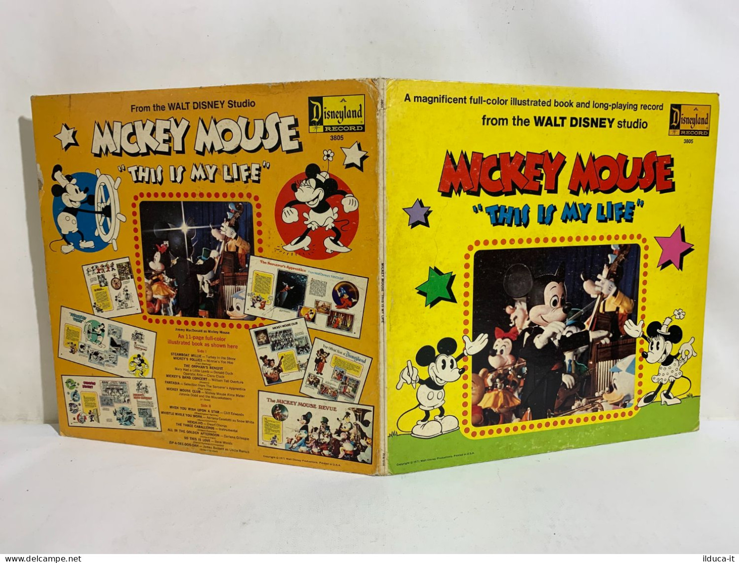 I115670 LP 33 Giri Gatefold - Mickey Mouse - This Is Mt Life - Disneyland 1971 - Enfants