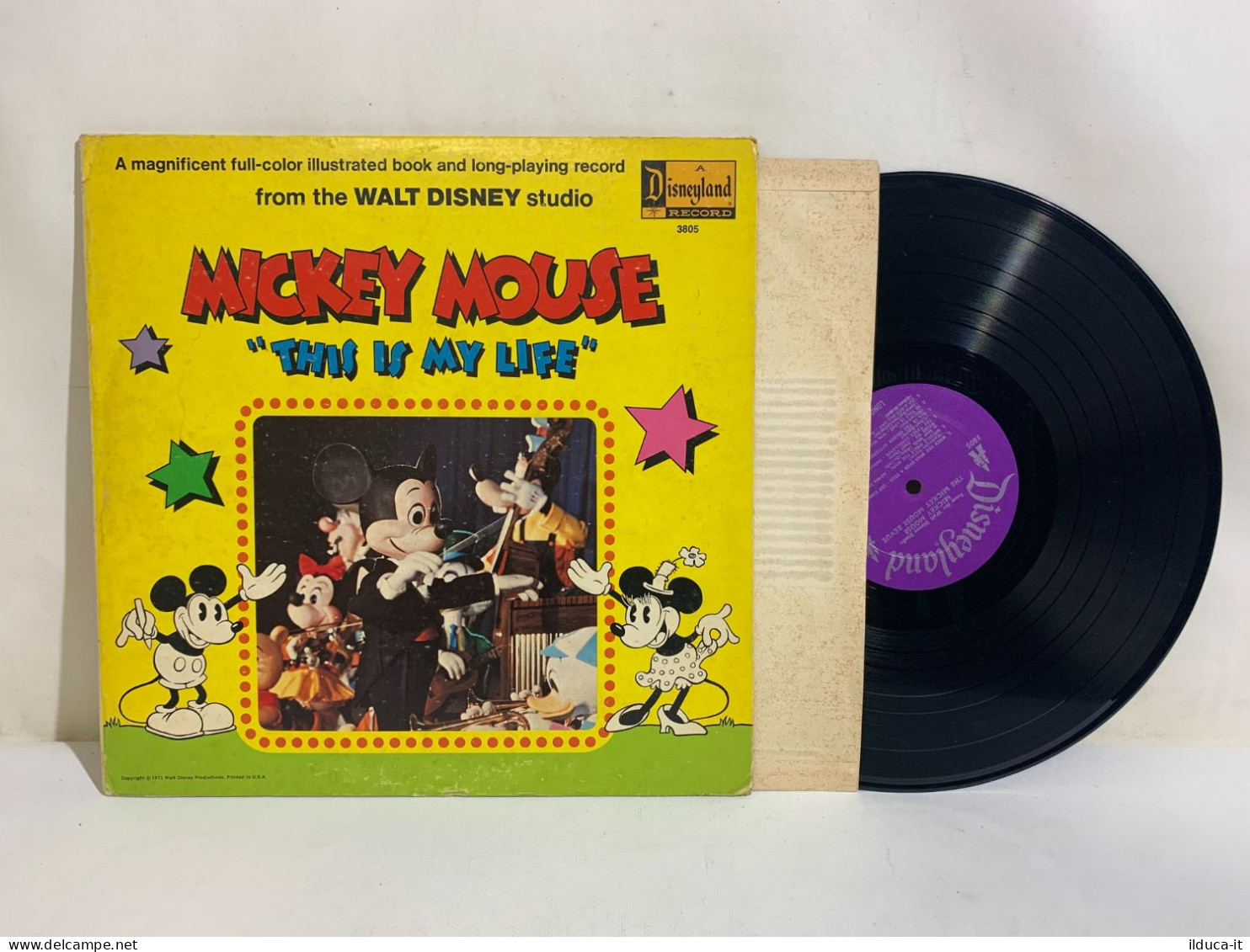 I115670 LP 33 Giri Gatefold - Mickey Mouse - This Is Mt Life - Disneyland 1971 - Enfants