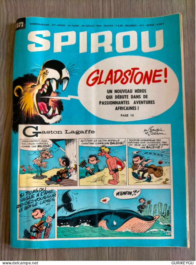 BD SPIROU N° 1372 Complet Avec Mini Récit 30/07/1964 BIEN ++ - Spirou Et Fantasio