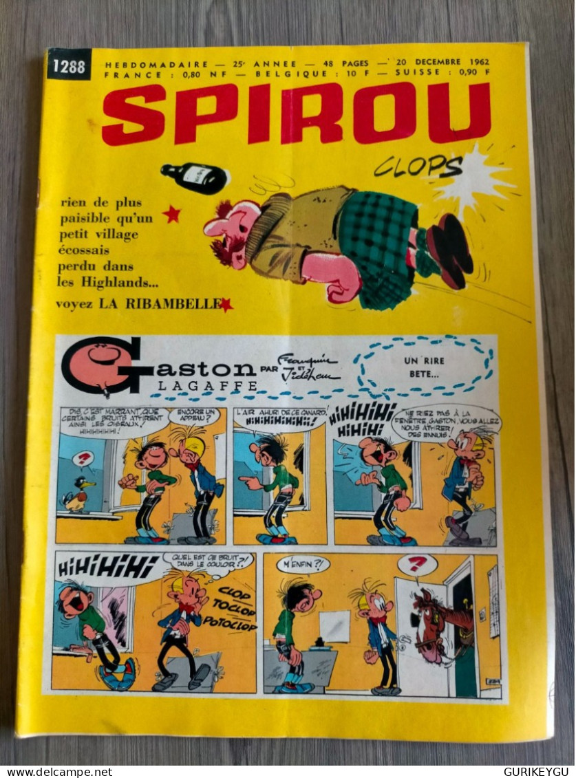 BD SPIROU N° 1288 Complet Avec Mini Récit BIEN ++ 20/12/1962 - Spirou Et Fantasio