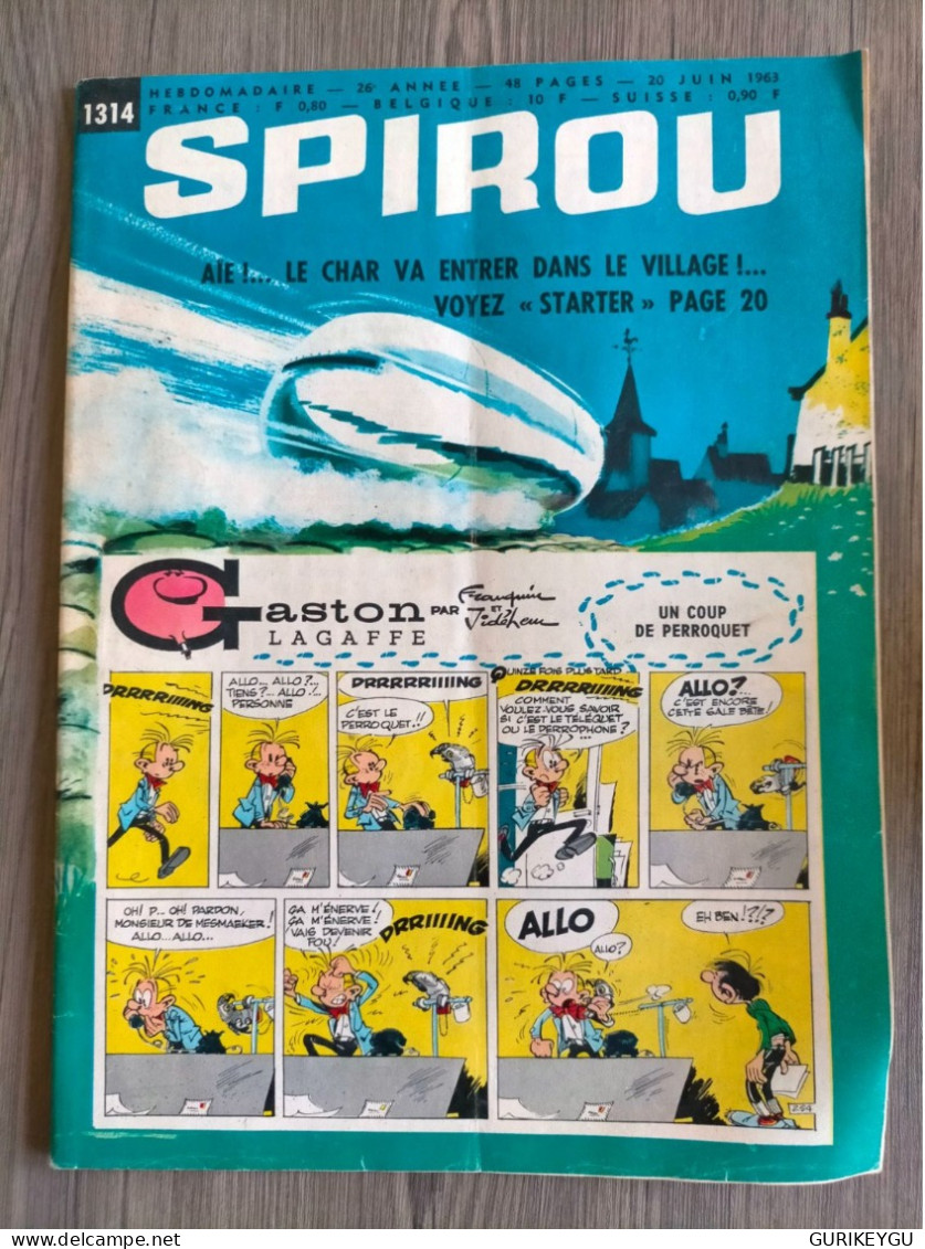 BD SPIROU N° 1314 Complet Avec Mini Récit BIEN ++ 20/06/1963 - Spirou Et Fantasio
