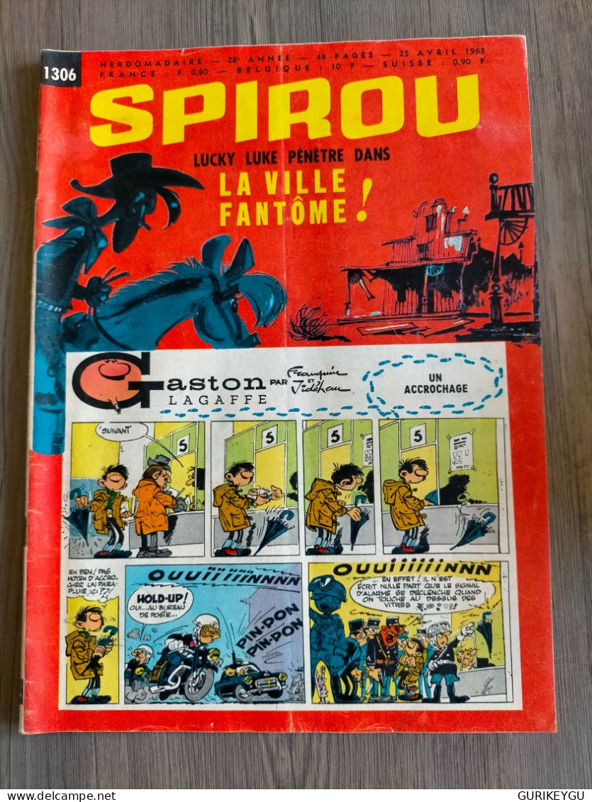 BD SPIROU N° 1306  Complet Avec Mini Récit TBE   25/04/1963 - Spirou Et Fantasio